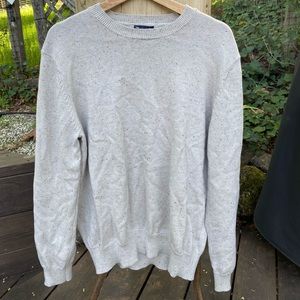 Men’s Gap white gray speckled sweater